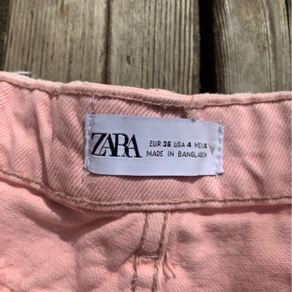 Zara Pink High Rise Shorts - Picture 6 of 9